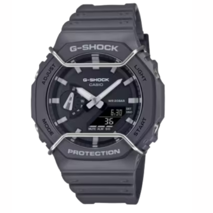 Casio G-Shock Tone On Tone Series GA-2100PTS-8A Gray Resin Band Men Sport Watch